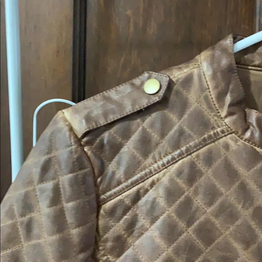 Quilted brown leather - Picture 5 of 6